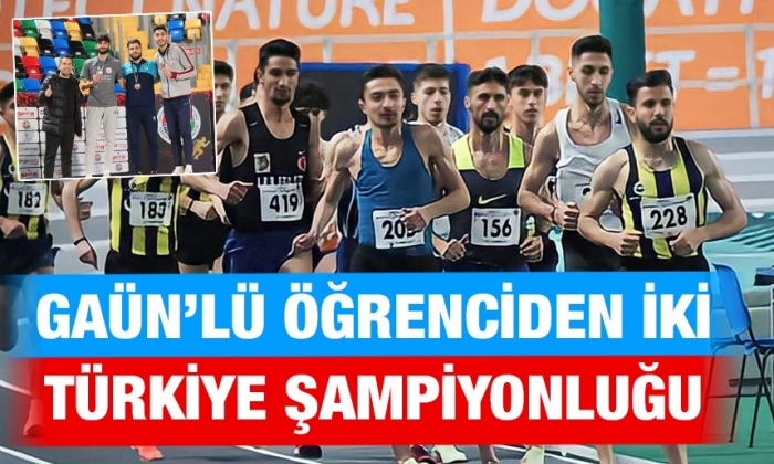 GAÜN’lü öğrenciden iki Türkiye şampiyonluğu
